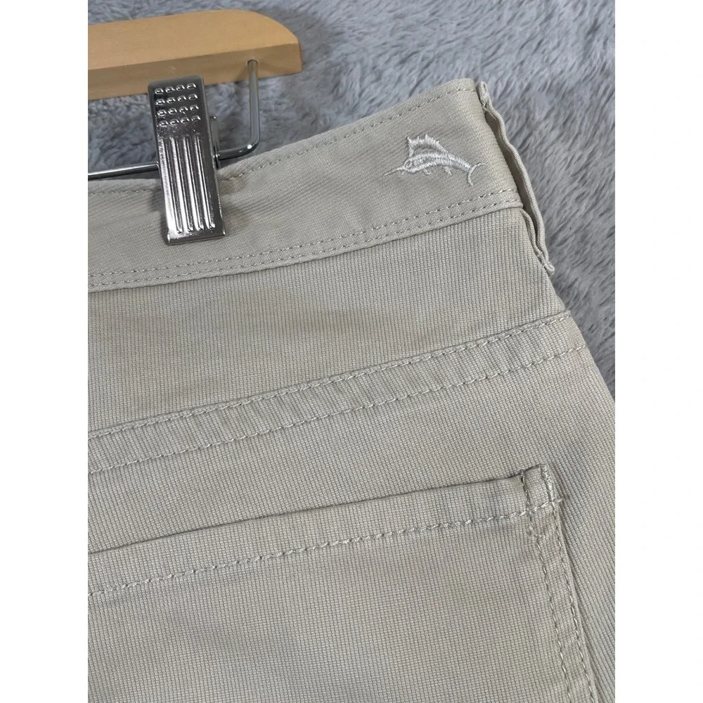 Tommy Bahama Mens 35x34 Beige Cotton Blend Straight Leg Chino Pants‎ Preppy - Picture 7 of 9